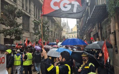 Vaga 7 de Març : La plantilla de Correus demostra la seva força als carrers de Barcelona